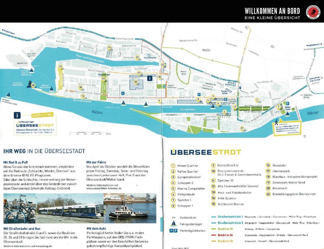 Suesses Motorboot - Bremen Ueberseestadt Экстерьер фото